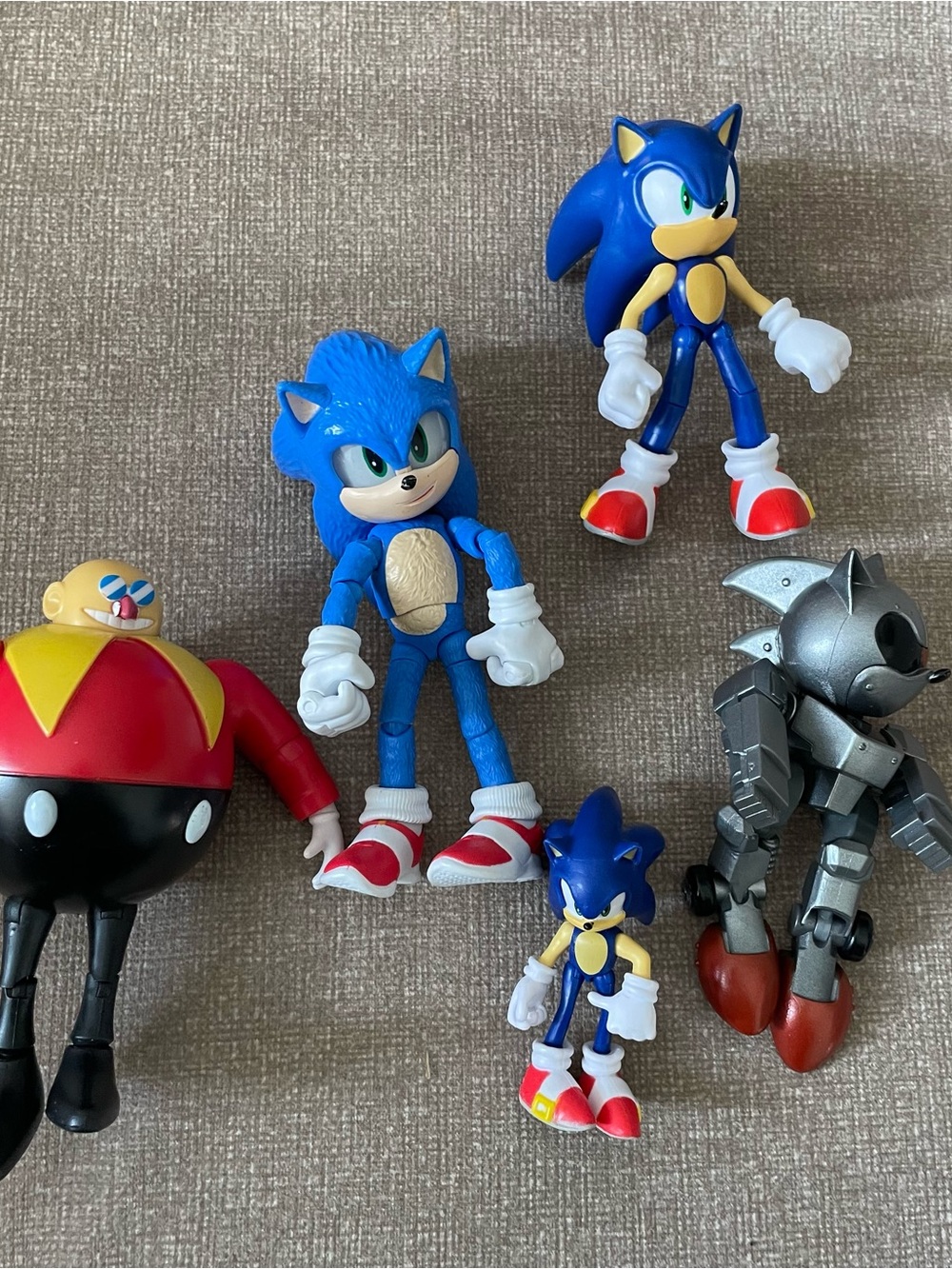 Sonic the Hedgehog Blue Action Figure Toy Bundle - Kids